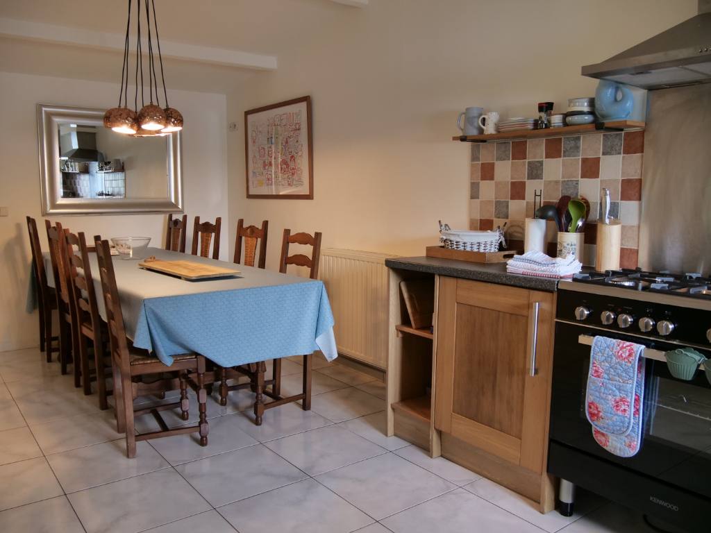 Dining area with Seating for 8 at The Cornflowers Holiday Cottage